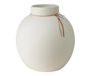 ERNST Vase en grès Ernst blanc 22 cm