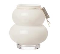 ERNST Vase en verre courbé Ernst 10 cm Blanc