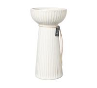 ERNST Vase hyacinthe Ernst nervuré 19 cm Blanc naturel