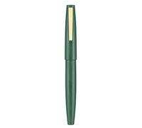erofa Jinhao 80 Stylo plume en fibre verte, pointe fine avec convertisseur et petite trousse à stylos (clip doré)