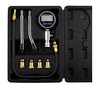eROOSY Testeur de Compression, Automotive Coffret testeur de Compression, Moteurs Testeur de Compression, Moteur Essence Outil de Diagnostic de Manomètre avec Boîtier pour Moto, Auto (Noir)