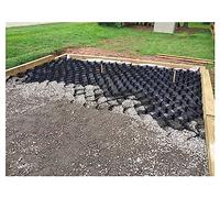 Eros Control Grille de gravier en polyéthylène durable pour allées raides et réparations routières, hauteur 5/7/10 cm, taille 2 x 10 m, empêche les glissements de boue et l'érosion du sol