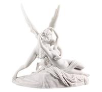 Eros (Cupid) & Psyché par Antonio Canova Statue grecque de mythologie, finition marbre 27,9 cm