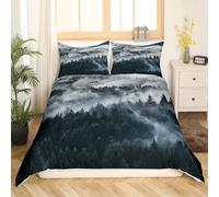 Erosebridal Smoky Mountain Bedding Parure de lit avec Housse de Couette et 2 taies d'oreiller Motif forêt Tropicale et flèche