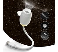 Eroshoo Projecteur d'étoiles galaxie 2 en 1, veilleuse LED réglable à 360°, projecteur de plafond USB avec 3 films de projection coulissants, veilleuse planétarium étoilé à intensité variable pour