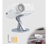 Eroshoo Support Mural Ultra Compact Rotatif à 180° pour Vidéoprojecteur avec vis Universelle 1/4" pour Home Cinéma, Salle de Jeux et Bureau
