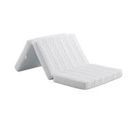 EROSS CONFORT Matelas Pliable de 10 + 2 cm à mémoire de Forme de 65 x 195 x 12 cm, avec Housse Stretch, fermeté mesurée, Noyau Mousse Blanche Haute densité + 2 cm de mémoire de Forme. avec Sac de