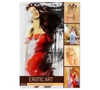 Erotic Art - Nude and Lingerie hand painted (Desk Calendar 2026 DIN A5 portrait), CALVENDO 12 Month DeskCalendar: 13 paintings by artist Marita Zacharias in a sensual erotic calendar