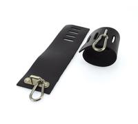 Erotic Fashion ra7616 Manschetten, schwarz Leder Verstellbar, 1er-Pack (1 x 1 Stück)