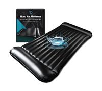 EROTICGEL Matelas Gonflable de Massage Nuru | PVC Noir Durable et imperméable | 232cm x 125cm x 15cm | Protection Contre Les Produits à Base d'huile, d'eau et de Silicone
