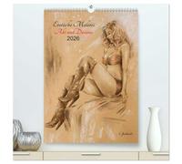 Erotische Malerei - Akt und Dessous (hochwertiger Premium Wandkalender 2026 DIN A2 hoch), Kunstdruck in Hochglanz: 13 handgemalte Pastelle und Aquarelle der Künstlerin Marita Zacharias