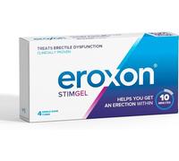 EROXON® StimGel* pour problèmes d'érection - Aide à avoir une érection en 10 min - Traitement discret en gel compatible avec lubrifiant et préservatifs en latex - 4 doses à usage unique en tubes