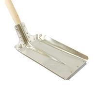 ERPINA Lot de 5 pelles en aluminium taille 5 avec bord en acier de 27 cm de large avec manche - Robuste et légère - Utilisation polyvalente dans le jardin, la cour et l'écurie - Efficace pour