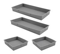 Erpmlyo Aide-mémoire Professionnel Préparation Gris | Préparez plusieurs plats en même temps sur une seule plaque grâce aux séparateurs en silicone.