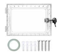 Erpmlyo Boîte de Verrouillage de Thermostat avec Clé, Protection de Thermostat Transparente pour Thermostat Mural, Convient Aux Thermostats 6,5 Pouces 3,9 Pouces 2 Pouces D Transparent