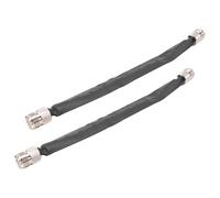 Erpmlyo Câble coaxial Plat, 20 cm - Liaisons Via fenêtre/Porte | Matière métal+plastique, 2 câbles inclus, connexion stable pour antennes et équipements électroniques.