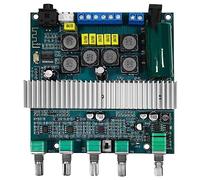 Erpmlyo Carte Amplificateur Bluetooth 5.0 Puissance Audio 2.1 Canaux DC12V | Réception Bluetooth 5.0 et entrée audio externe avec préampli et égaliseur graves, 5 potentiomètres pour réglage.