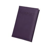 ERQIAO 1 étui de protection universel en cuir synthétique pour passeport de voyage, violet, Taille unique