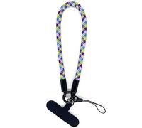 ERQIAO Bracelet de téléphone portable de 8 mm d'épaisseur, personnalisable, tissu de sécurité, pour iPhone/appareil photo/clés, dragonne, Mélange 3-lilas, taille unique