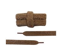 ERQIAO Coolstring Lacets plats tendance en peluche de 1,5 cm de large pour femme, 3989-Marron foncé, 120