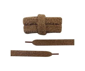 ERQIAO Coolstring Lacets plats tendance en peluche de 1,5 cm de large pour femme, 3989-Marron foncé, 120