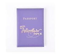 ERQIAO Étui de passeport en cuir pour homme et femme avec porte-carte mignon, multicolore, Taille unique