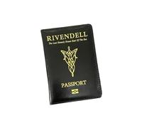 ERQIAO Étui pour passeport de voyage - Avec film Rivendell, Noir , Taille unique