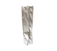 ERQIAO Luvas De Noiva Gants de Mariage Mariée Mariée Rouge Noir Blanc Ivoire Longues Perles Satin Élégant Pour Femme, ivoire, taille unique