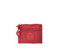 ERQIAO Petits sacs à monnaie en toile solide pour enfants avec porte-cartes pour hommes et femmes, sac de rangement pour étudiants, bus, carte de crédit, porte-monnaie, Rouge, 2 pièces
