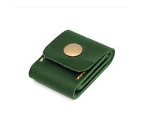 ERQIAO Sac de rangement en cuir synthétique durable pour médiators de guitare, étanche, résistant aux chutes, pliable, portable, support pour médiators de guitare, Vert, Talla única