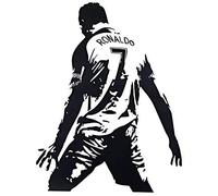 ERQINGQT Papier Peint Sticker Mural 3D Sticker Mural Football Cristiano Ronaldo Imperméable Amovible Stickers Muraux Decal Chambre Décoration De La Maison DIY Affiche Autocollants