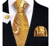 Erra. Wang-Ensemble De Boutons De Manchette Hanky Injaught Pour Hommes,Orange,Marron,Or,Café,Jacquard,Designer,Cravate De La Présidence,Mariage Masculin,Fête D'affaires