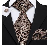 Erra. Wang-Ensemble De Boutons De Manchette Hanky Injaught Pour Hommes,Orange,Marron,Or,Café,Jacquard,Designer,Cravate De La Présidence,Mariage Masculin,Fête D'affaires