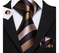 Erra. Wang-Ensemble De Boutons De Manchette Hanky Injaught Pour Hommes,Orange,Marron,Or,Café,Jacquard,Designer,Cravate De La Présidence,Mariage Masculin,Fête D'affaires