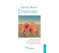 Errances - Jean-Luc Henrot - Jets D'encre - broché - Poésie