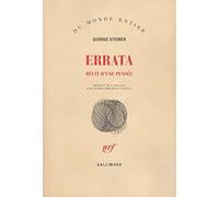 Errata: Récits d'une pensée