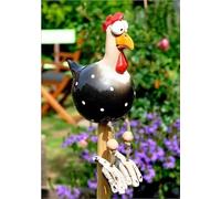 errcom Poule Décoration Jardin, Statues de Poulet Jardin Décoration, Poulet en Résine Drôle Décoration de Jardin en Forme de Poule Figurine Animaux Sculptures pour Jardin, Cour, Patio
