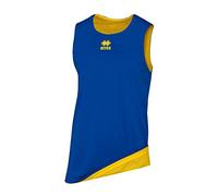 Errea Chicago Double Débardeur de Sport pour Homme L Bleu Ciel, Jaune