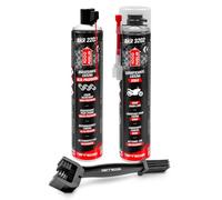 ERRECOM 1000 Miglia Clean&Lube Kit Chaîne Moto Road ; Comprend Dégraissant Chaîne Cylindre Haute Pression 750mL + Lubrifiant Chaîne Moto de Rue 750mL + Huggie System et Rallonge 90°+ Brosse + Gants