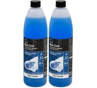 ERRECOM Blue Cool, Liquide de Radiateur Bleu -30°C/+107°C, antigel G11 avec Paquet d'inhibiteurs Nap Free, Prêt à l'emploi, 1 Litre (Lot de 2)