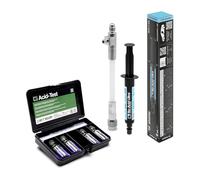 ERRECOM Kit pour détecter et éliminer l'acidité dans les systèmes de climatisation et de réfrigération, contient Acid-Test et No-Acid Ultra avec système d'insertion réutilisable Easy-Inject 5/16 SAE