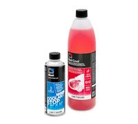 ERRECOM Kit Réparation et Rechargement Circuit de Refroidissement Voiture avec BLUET Stop-Fuites Liquide Radiateur (250mL)+ Red Cool Liquide Radiateur Rouge -10/+103°C Prêt à l’Emploi Antigel G12 (1L)