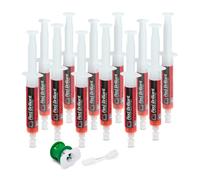 ERRECOM Red Brilliant - 12 x 7,5 ML, Traceur UV à Base POE pour localiser Fuites de Gaz Réfrigérant dans Les Systèmes A/C de Véhicules avec Compresseur Electrique, Contient Adaptateur pour R1234yf