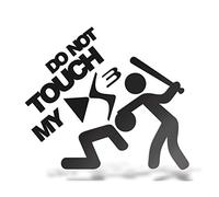 Erreinge Autocollant compatible pour Citroen DS3 Do not Touch My Dub Tuning Jdm Noir Schriftzug En PVC pour la voiture fenêtre de lunette arrière - 15 cm