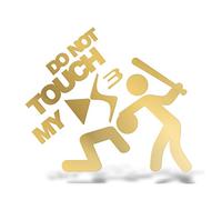 Erreinge Autocollant compatible pour Citroen DS3 Do not Touch My Dub Tuning Jdm Or Schriftzug En PVC pour la voiture fenêtre de lunette arrière - 15 cm