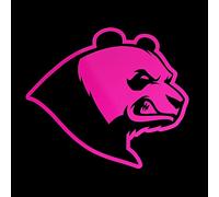 Erreinge Sticker Prespaced Rosa Fluo 15cm - Bad Panda droit - Vinyl Decal Sticker Mural Decal Ordinateur Portable Auto Moto Casque Camper