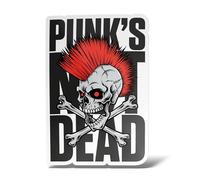 erreinge Sticker Punk is Not Dead en Forme de crâne Autocollants en PVC pour fenêtre de Voiture Lunette arrière Moto Scooter Casque - 20 cm