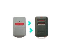 Erreka Kuma KU02 Télécommande de garage à 2 boutons Canaux 433 MHz Compatible avec Erreka Luna et Reson Nouveau modèle plus résistant