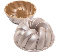 Erreke Moule Kouglof, Moule Savarin, Double Couche Antiadhésive Qualité Professionnelle, Cuisson Uniforme, Très Résistant, Moule Gateau, 2.5 litres, Gâteau 24cm (Plait)