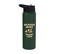 Errer plus d'inquiétude moins extérieure spruch Design Stainless Steel Insulated Water Bottle